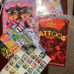 Assorted Tattoo Sticker Packs